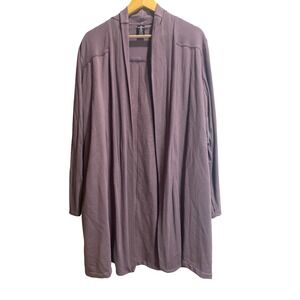 Active‎ Life Womens Mineral Brown Modal Blend Open Front Cardigan XXL Longline